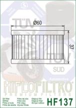 FILTRO ACEITE HIFLO DR650/800 81/19