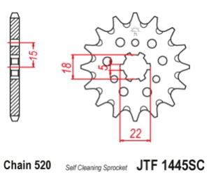 PI�ON JT KX 125 96/08 13D AUTO LIMPIANTE