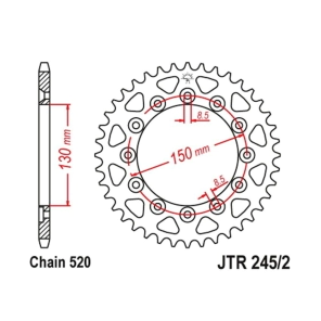 CORONA JT XR 350 /CB 250 /WR 250 08/15 42D