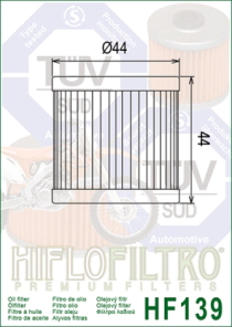 FILTRO ACEITE HIFLO DRZ 400 00/22 KLX 400 03