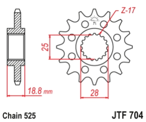 PI�ON JT BMW F800 GS 08/18 16D