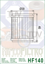 FILTRO ACEITE HIFLO YZF/WR 250/450R 08/23 YBR XTZ 250 09/23 HUSQ GAS 11/15