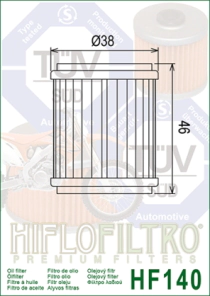FILTRO ACEITE HIFLO YZF/WR 250/450R 08/23 YBR XTZ 250 09/23 HUSQ GAS 11/15