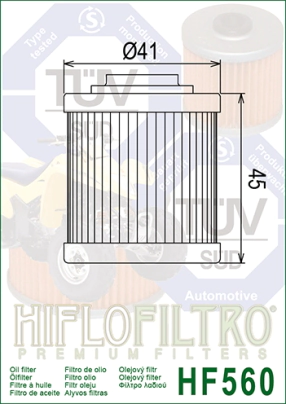 FILTRO ACEITE HIFLO CAN AM 450 ATV 08/15