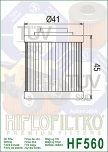 FILTRO ACEITE HIFLO CAN AM 450 ATV 08/15