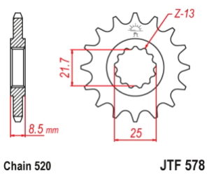 PI�ON JT XTZ 750 16D