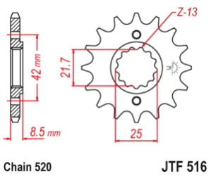 PI�ON JT GS 500 16D