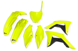 KIT PLASTICOS CRF 250 18/21 450R 17/20 UFO AMARILLO FLUO