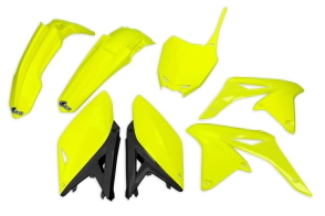 KIT PLASTICOS RMZ 250 10/18 UFO AMARILLO FLUO
