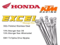RAYOS NIPLES TAKASAGO EXCEL 21x1.60 CR CRF HONDA KTM FACTORY SX DEL 36u #9 (3.5mm) INOX
