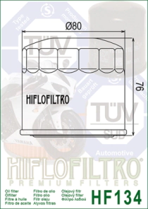FILTRO ACEITE HIFLO GSX-R750-GV700 A 1400 GSX-R750 85/87