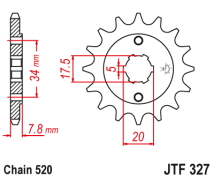 PI&Ntilde;ON JT CRF 125/230 03/19 XR 250 90/95 13D