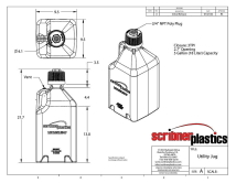 Bidon 5 Galones Scribner Plastics Azul