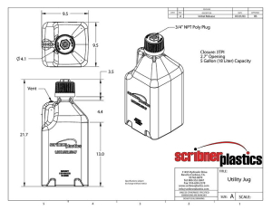 Bidon 5 Galones Scribner Plastics Naranja