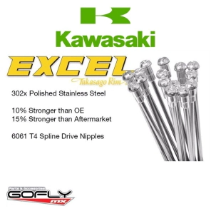 RAYOS C/ NIPLES EXCEL KAWA TRAS 18x1,85/2,15 x36u