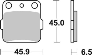 SBS 584 OFF SINTER D/T (FA084/3) CR 80 TRX RM YFM YZ