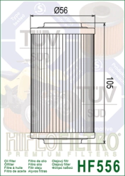 FILTRO ACEITE HIFLO BOMBARDIER ATV 500/650 -SEA DOO 02/16