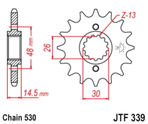 PI�ON JT CB/R 900/1000/1100 79/07 VF 800/1000 83/99 17D