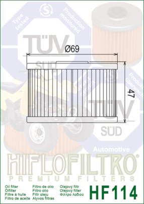 FILTRO ACEITE HIFLO TRX 420/500 FOREMAN 09/24