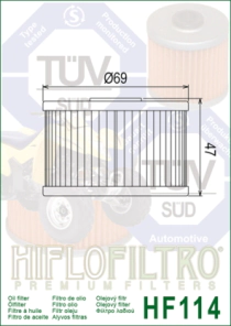 FILTRO ACEITE HIFLO TRX 420/500 FOREMAN 09/24