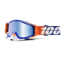 RACECRAFT Goggle Roxburry Mirror Blue + 1 Mica HD Persimmon