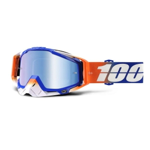 RACECRAFT Goggle Roxburry Mirror Blue + 1 Mica HD Persimmon