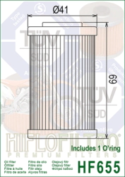 FILTRO ACEITE HIFLO EXC-F/SX-F 06-16 FC/FE 450 14/16 SKUA 200 MOTOMEL