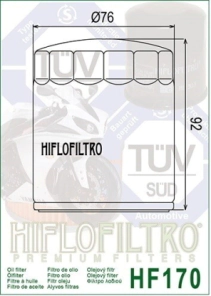 FILTRO ACEITE HIFLO HARLEY XL 883/XL/XR 1200 80/19