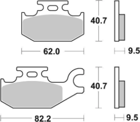 SBS 754 OFF SINTER D/T (FA307) CAN AM YAMAHA