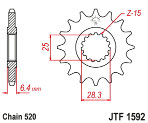 PI�ON JT RAPTOR YFZ 450 YFM 700 06/22 15D