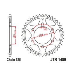 CORONA JT HONDA TRX 250-300-450 40D