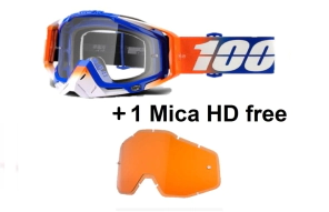 RACECRAFT Goggle Roxburry Clear + 1 Mica HD Persimmon