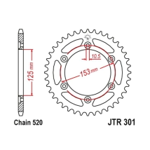 CORONA JT CRF 250 13/21 XR 250 90/95 XR 600 93/94 40D