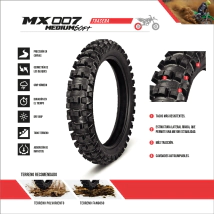 Borilli Trasera Motocross 100/90-19 MX Medium Soft
