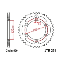 CORONA JT YZ 125 99/21 YZ 250F 01/04 YZ 450 10/18 TORNADO 48D AUTOLIMPIANTE