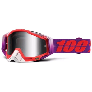 RACECRAFT Goggle Watermelon Mirror Silver + 1 Mica HD Persimmon