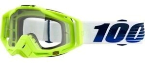 RACECRAFT Goggle GP21 Yellow Fluo Clear + 1 Mica HD Persimmon