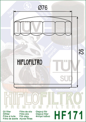 FILTRO ACEITE HIFLO HARLEY DAVIDSON