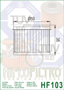 FILTRO ACEITE HIFLO CRF 250 17/20 CBR300 18/24