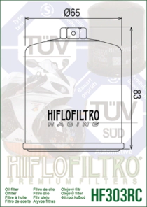 FILTRO ACEITE HIFLO CBR600/ VERSYS 300 25/ ZR 650/TRANSLAP/VULCAN 500/AFRICA TWIN 93/02