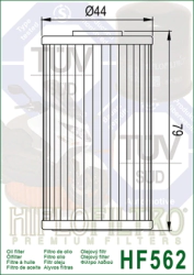 FILTRO ACEITE HIFLO KYMCO SCOOTER 01/16