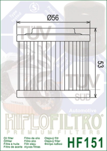 FILTRO ACEITE HIFLO BMW 650 GS/DAKAR 78/08