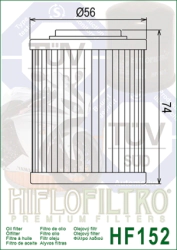 FILTRO ACEITE HIFLO CAN-AM ATV-UTV BOMBARDIER ATV 99/23