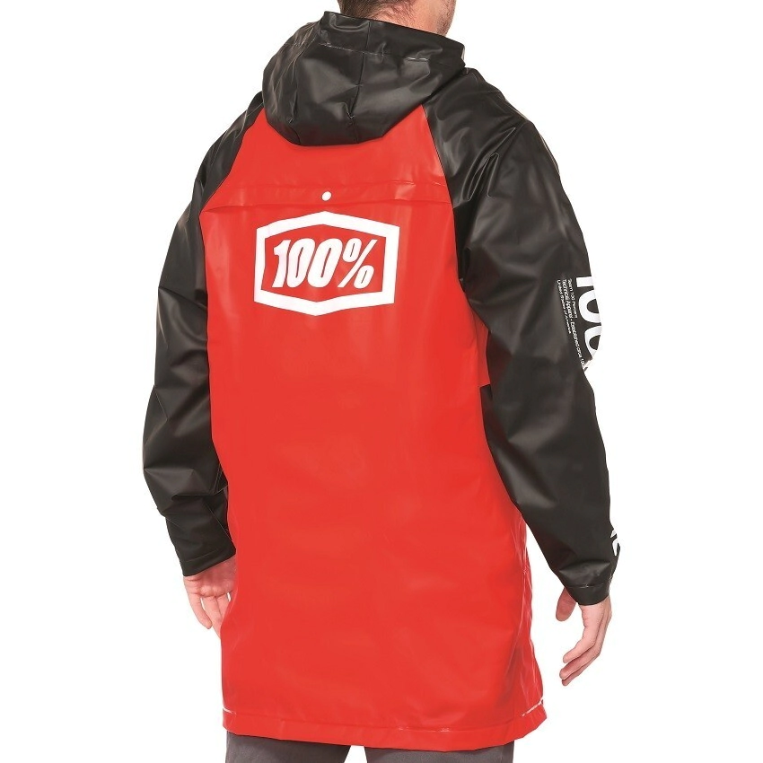 Impermeable 100%  Mechanic's Raincoat - Rojo y Negro - MD