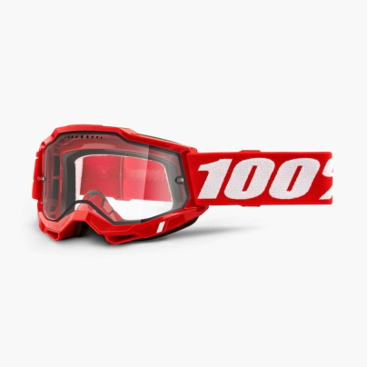 ACCURI 2 ENDURO MOTO/MTB Goggle Red-Clear DVH-DUAL PANEL