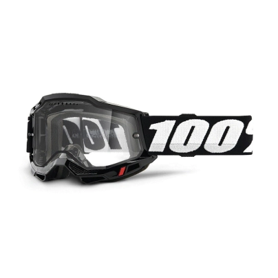 ACCURI 2 ENDURO MOTO/MTB Goggle Black-Clear DVH-DUAL PANEL