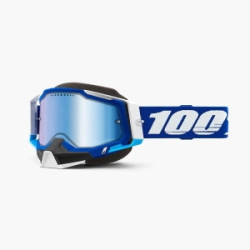 RACECRAFT 2 Snow/Enduro Blue UV PROTECT - Mirror Blue Lens