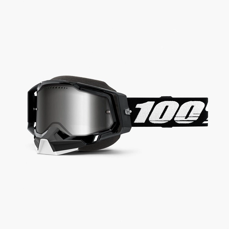 RACECRAFT 2 Snowmobile-Ski/Snowboard- Black - Mirror Silver Lens