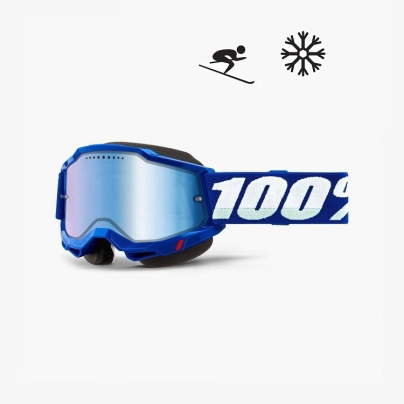 ACCURI 2 Snowmobile-Ski/Snowboard-Blue - Mirror Blue Lens