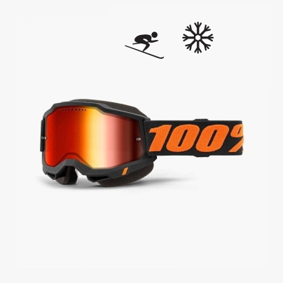 ACCURI 2 Snowmobile-Ski/Snowboard- Chicago - Mirror Red Lens